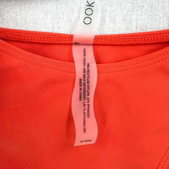 OOKIOH Monaco Bikini Bottom Womens Medium Orange High Leg Ring NWT - Picture 10 of 12